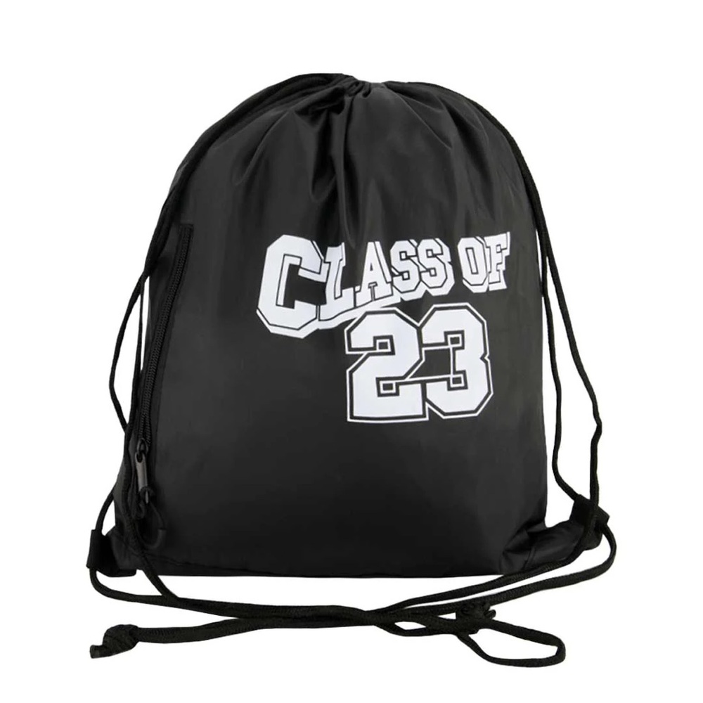 Stylish Black Drawstring Backpack - image 1